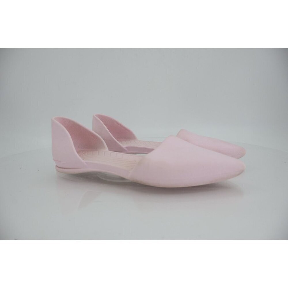 Native Women's Audrey Flat Size 7 D'Orsay Slip On Shoe Pink Rubber Beach Pool